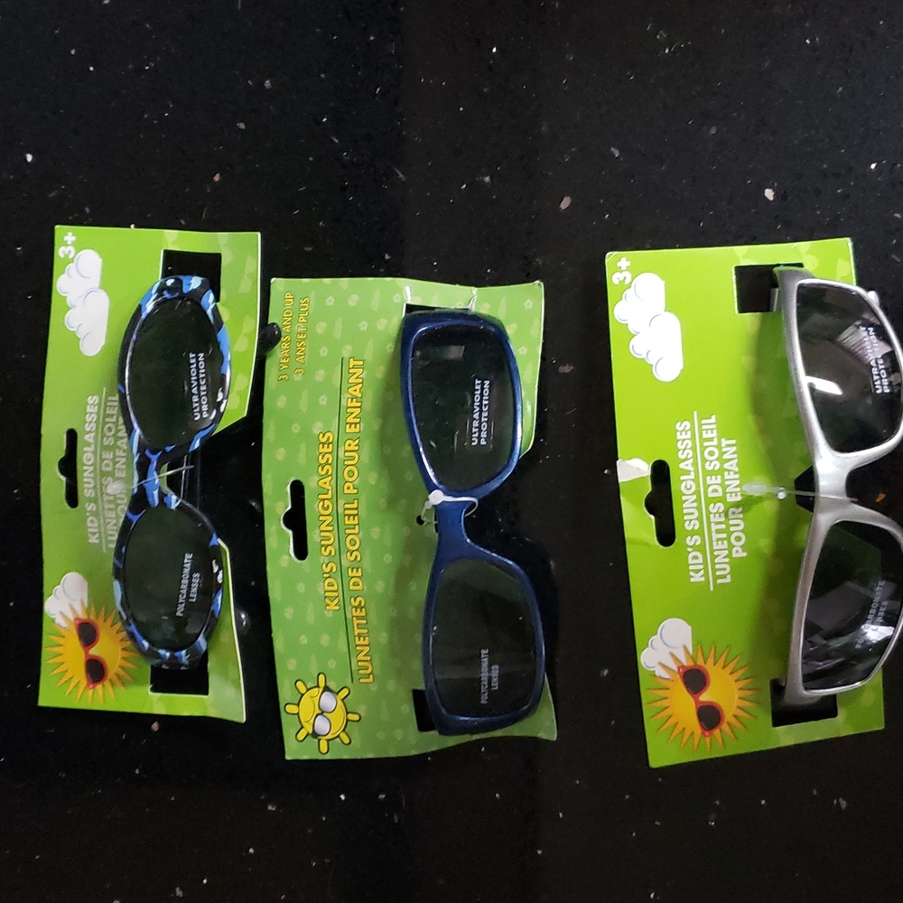 HOST PICK. 3 Pair of Kid's Sunglasses